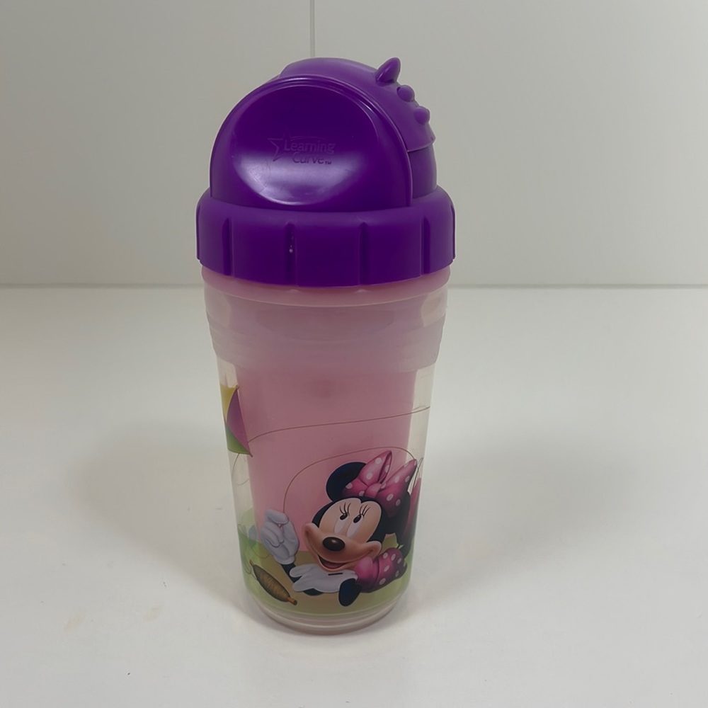 First Years Learning Curve 9 oz Straw Cup with Disney Minnie Mouse